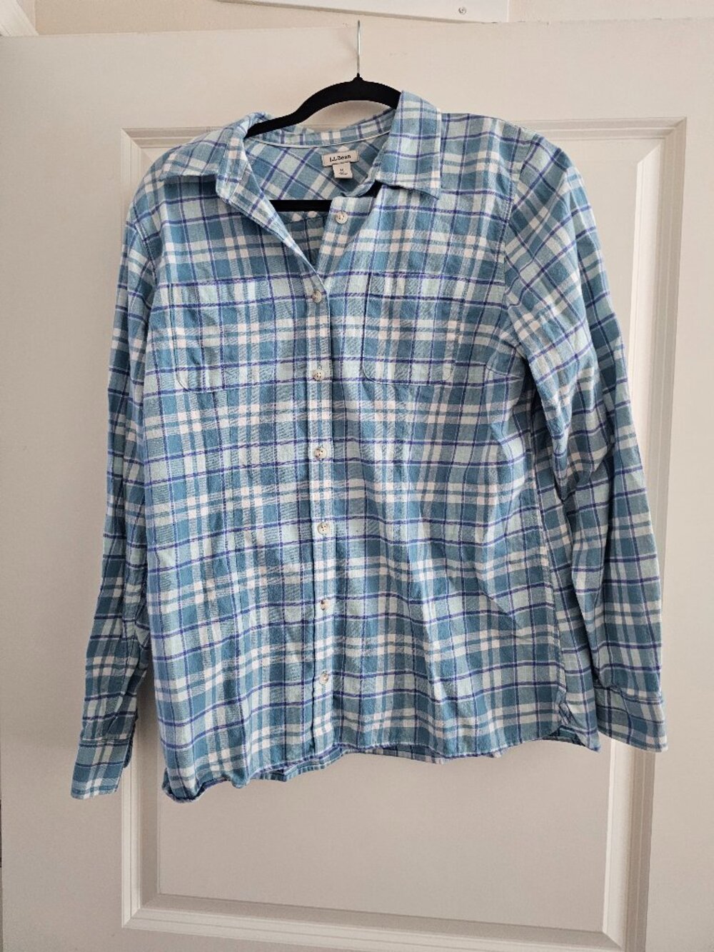 L.L. Bean Plaid Button Down Shirt - Medium